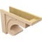 Ekena Millwork 12"W x 36"D x 24"H Classic Alma Rough Cedar Woodgrain TimberThane Corbel, Primed Tan CORUR12X36X24ALMRCPR - alternate 2